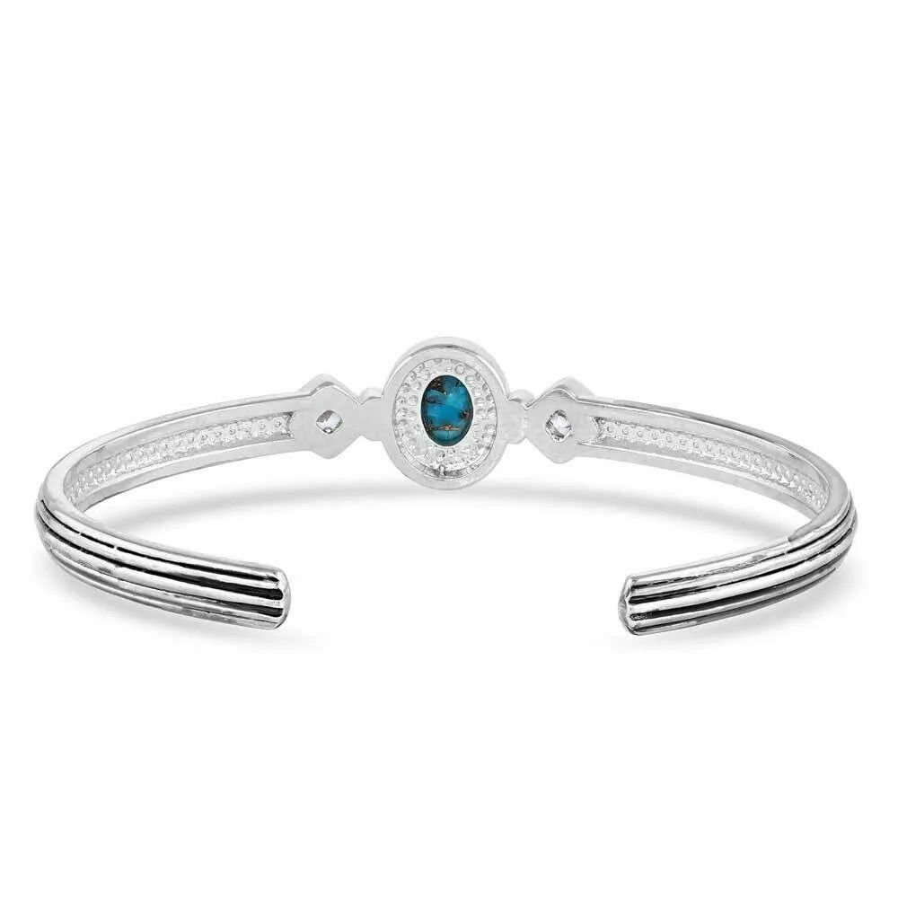 Montana Silversmiths Open Night Sky Turquoise Cuff Bracelet