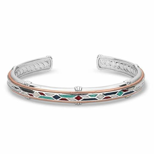 Montana Silversmiths Western Mosaic Cuff Bracelet Jewelry
