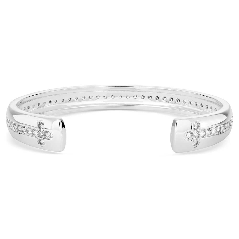 Montana Silversmiths Women's Crosses and Crystals Cuff Bracelet