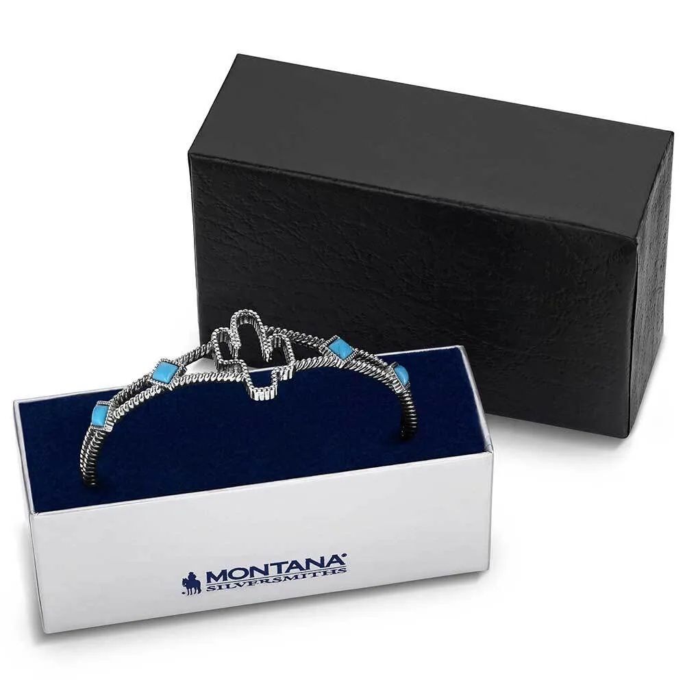 Montana Silversmiths Women's Desert Turquoise Cuff Bracelet