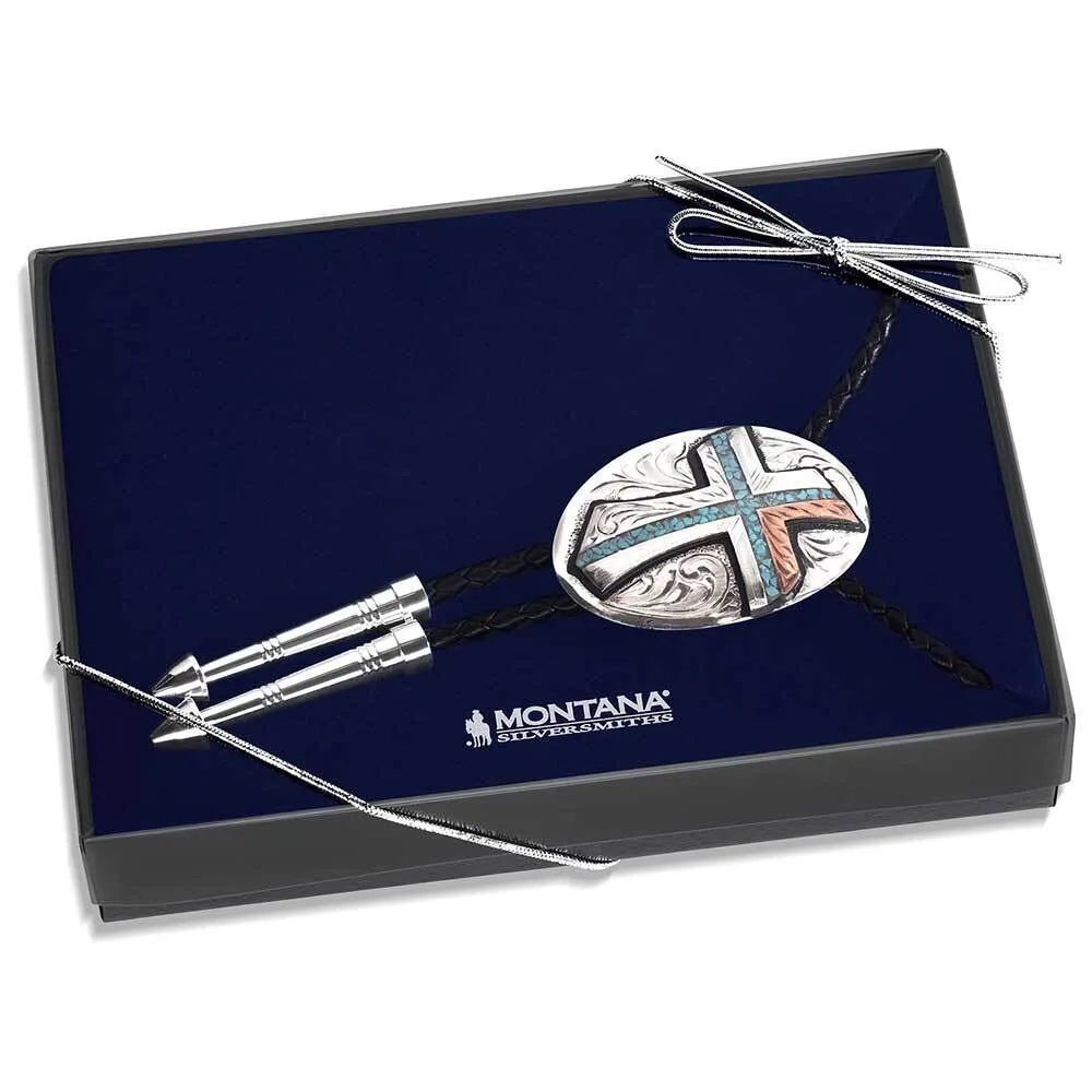 Montana Silversmiths Inner Light Turquoise Bolo Tie