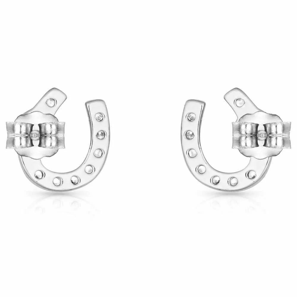 Montana Silversmiths Lightfoot Horseshoe Earrings