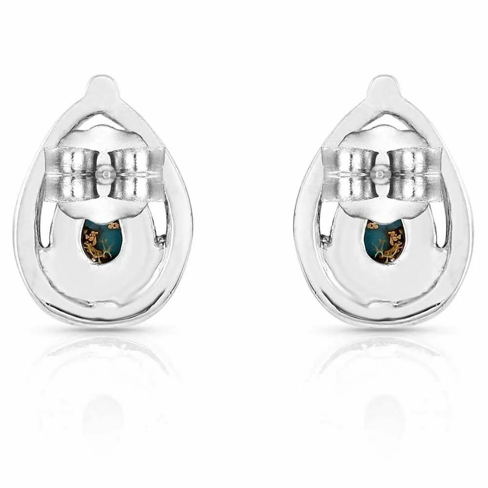 Montana Silversmiths Touch of Turquoise Teardrop Earrings