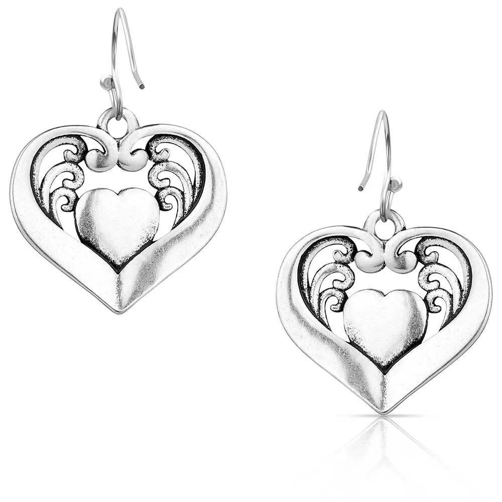 Montana Silversmiths Fierce Hearts Earrings