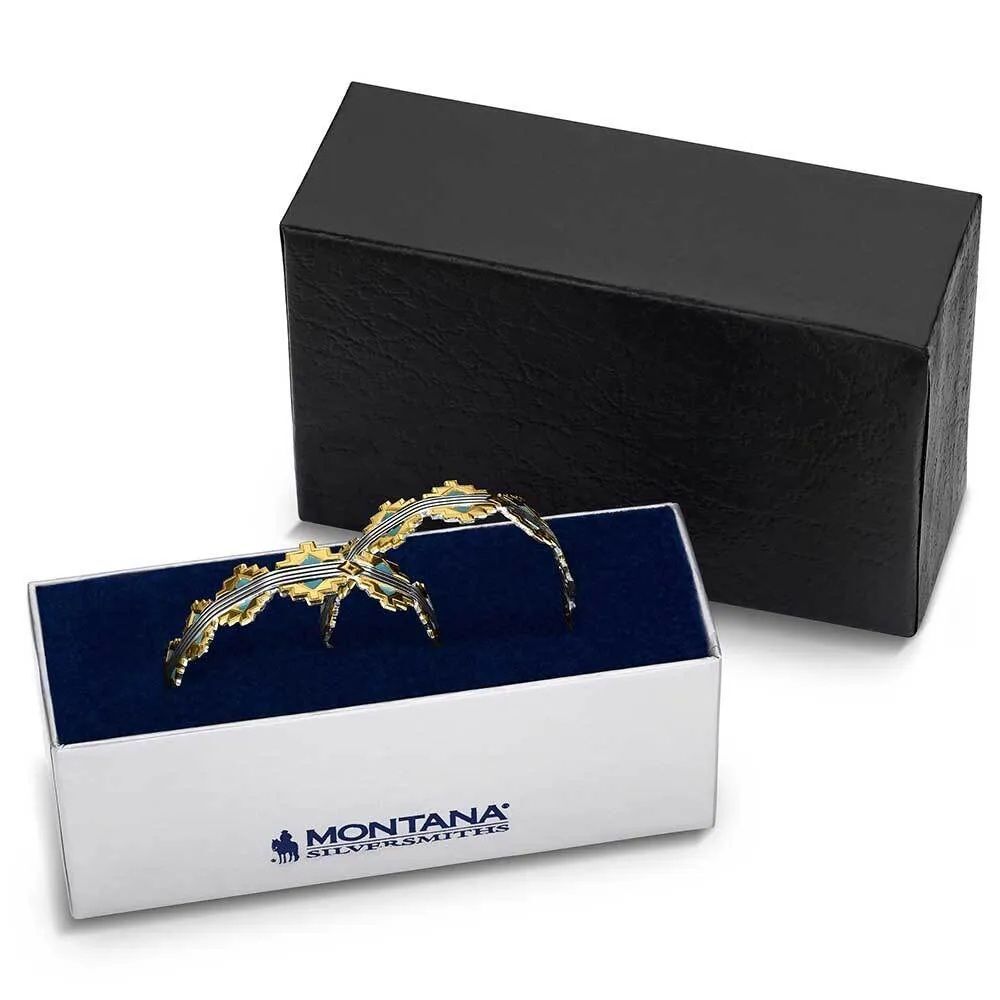 Montana Silversmiths Women's Painted Sky Hoop Earrings