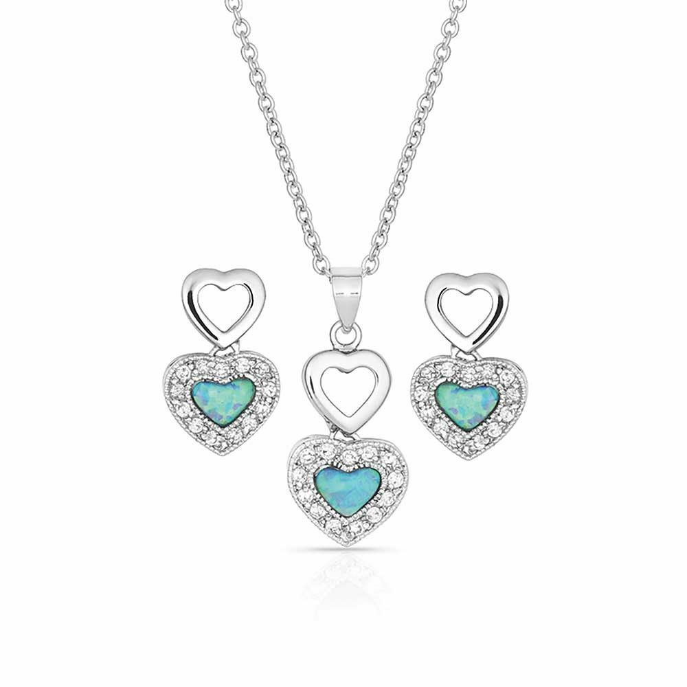 Montana Silversmiths River Lights in Love Jewelry Set