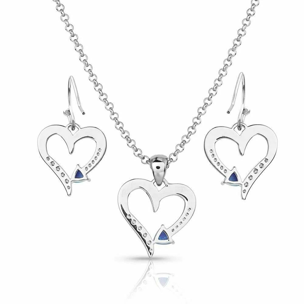 Montana Silversmiths Love Everlasting Opal Crystal Jewelry Set