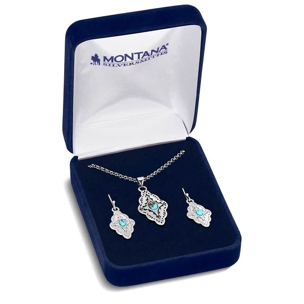 Montana Silversmiths Montana Skies Turquoise Jewelry Set