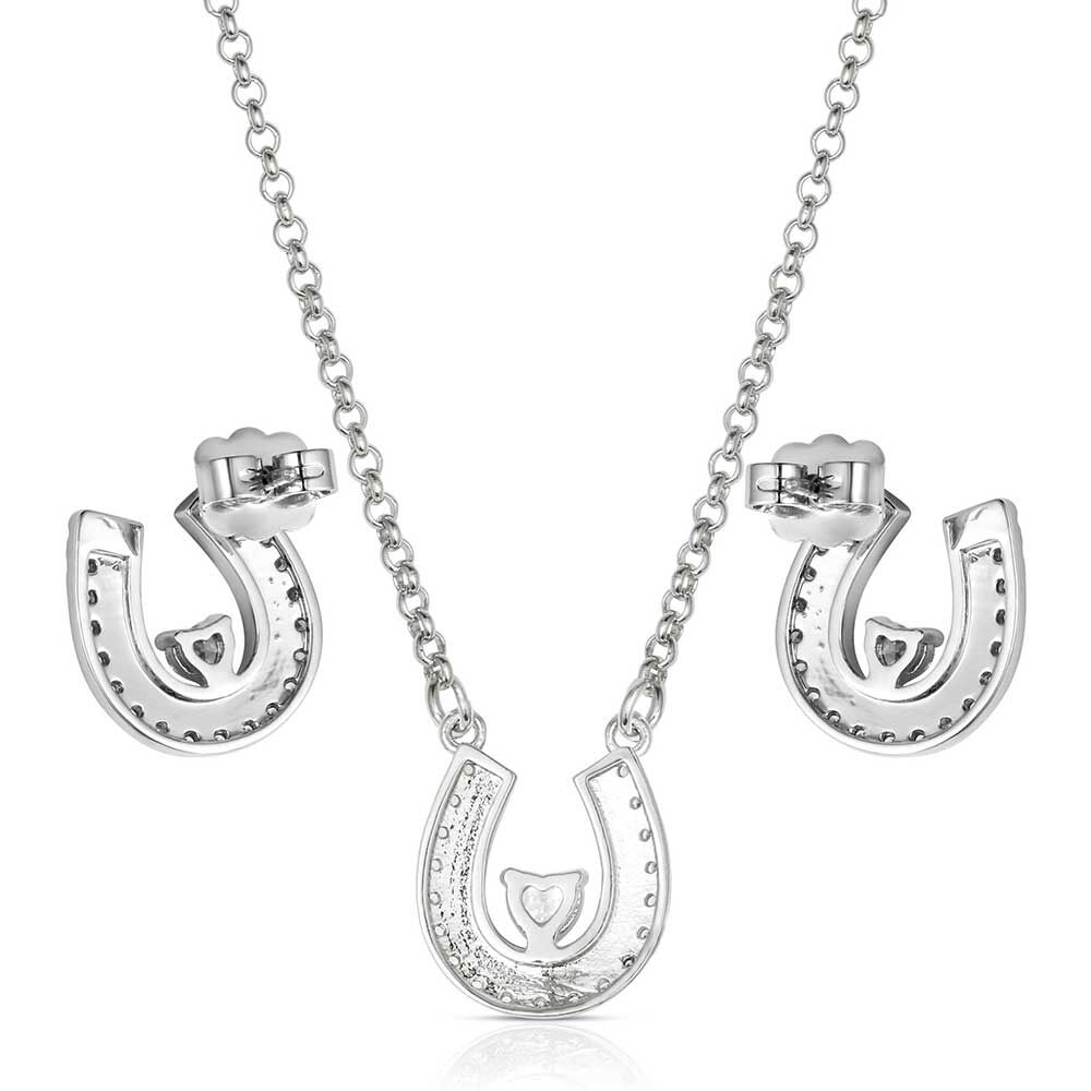 Montana Silversmiths Women's Lovely and Lucky Horseshoe Jewelry Set