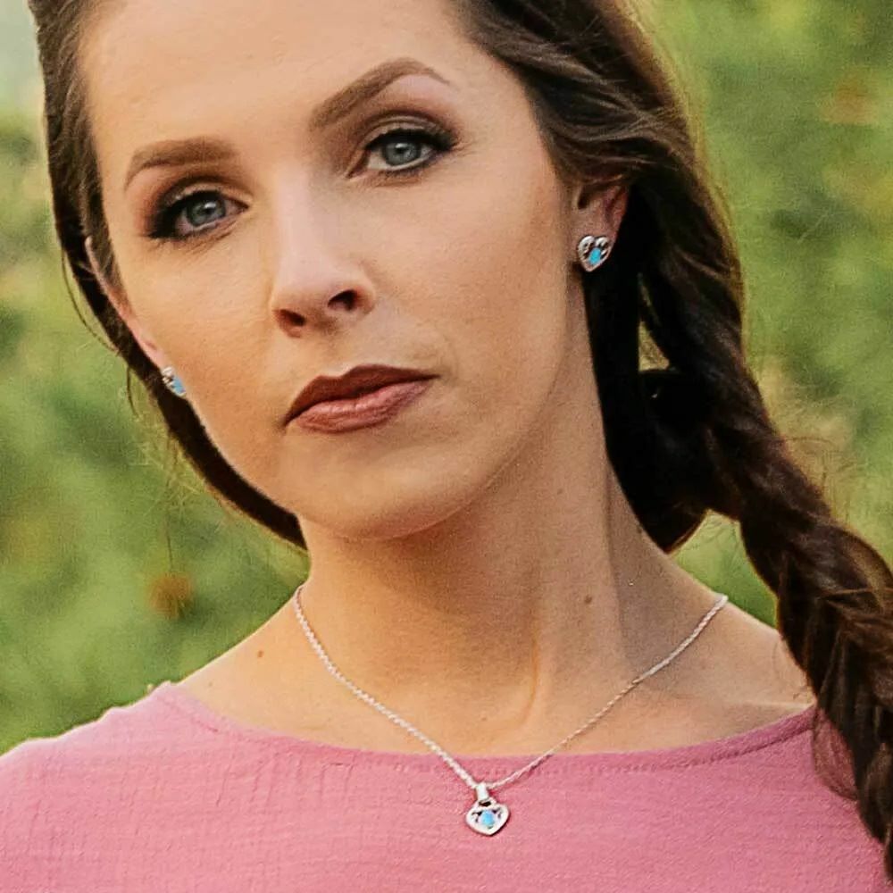 Montana Silversmiths Gleeful Heart Silver Necklace