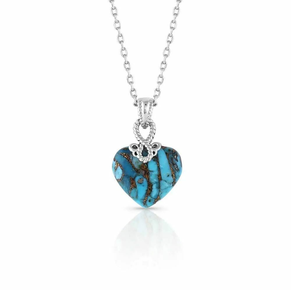 Montana Silversmiths Untamable Heart of Stone Necklace