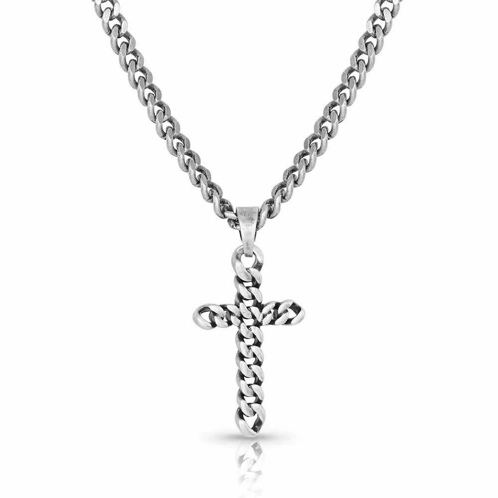 Montana Silversmiths Braided Cross Necklace
