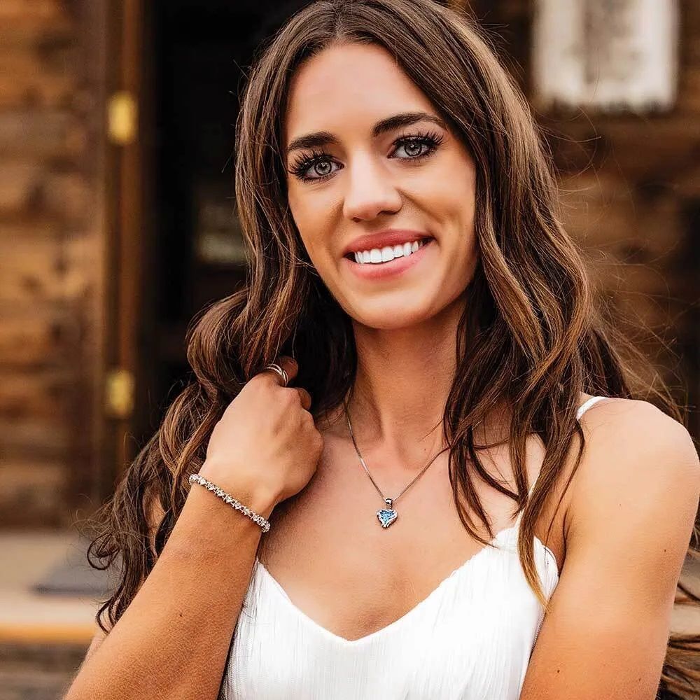 Montana Silversmiths Heart's Flame Opal Necklace