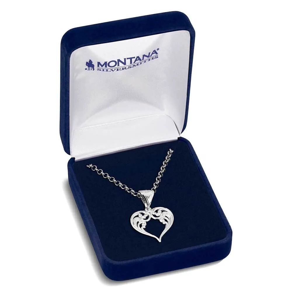 Montana Silversmiths Women's Out West Heart Necklace