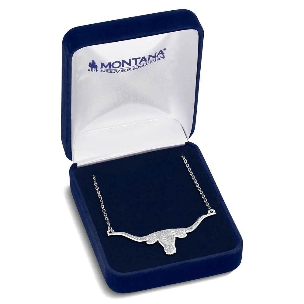 Montana Silversmiths Women's Out West Longhorn Necklace