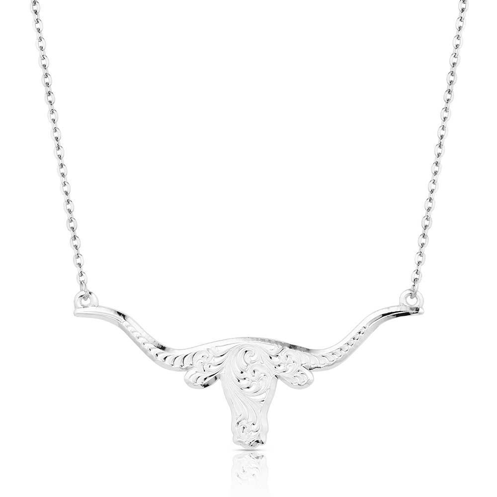 Montana Silversmiths Women's Out West Longhorn Necklace