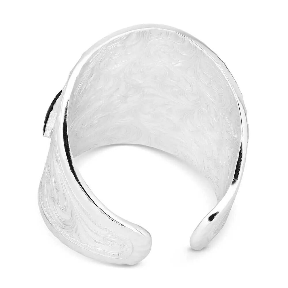 Montana Silversmiths Out West Ring with Longhorn