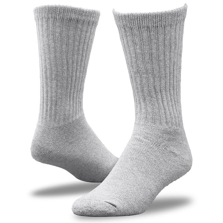 The Railroad Sock Men's Crew Sock 3-Pk in Grey