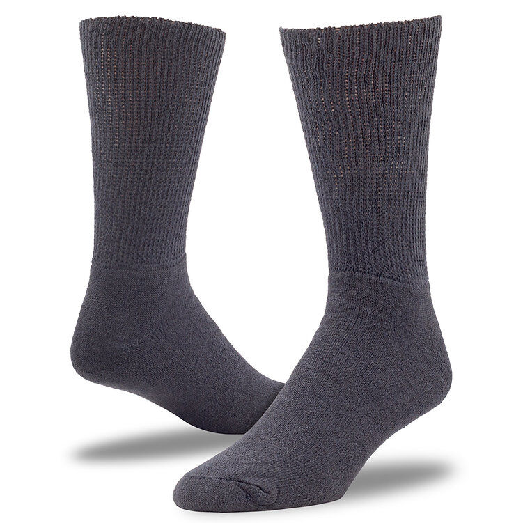 The Railroad Sock Men's Therapeutic Crew Sock 2-Pk in Black