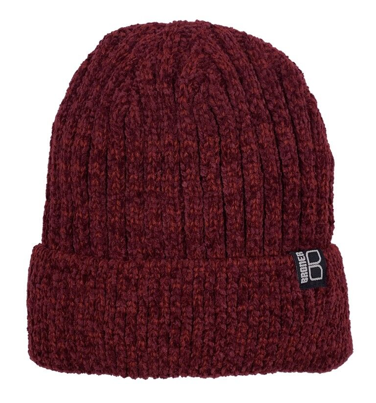 Broner Women's Tranquility Soft Chenille Knit Cuff Cap in Cabernet