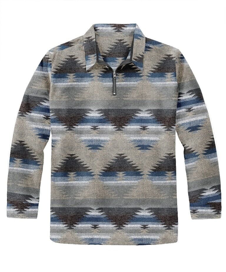 Victory Sportswear Men's Printed Microfleece 1/4 Zip Pullover