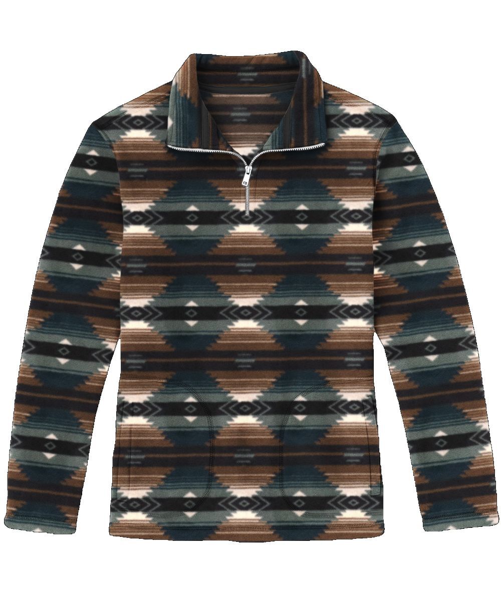 Victory Sportswear Men's Printed Microfleece 1/4 Zip Pullover