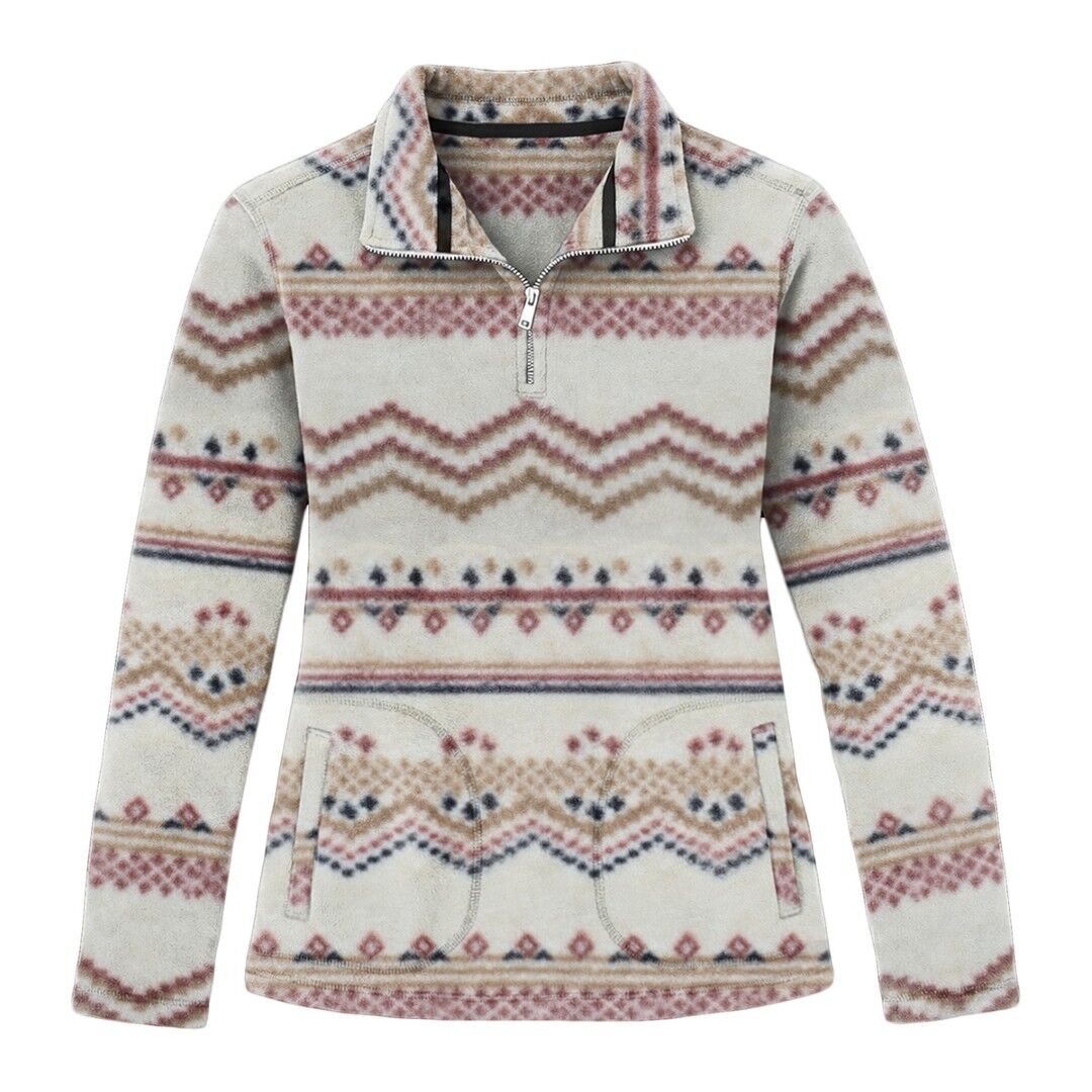 Victory Sportswear Women's Printed Microfleece 1/4 Pullover