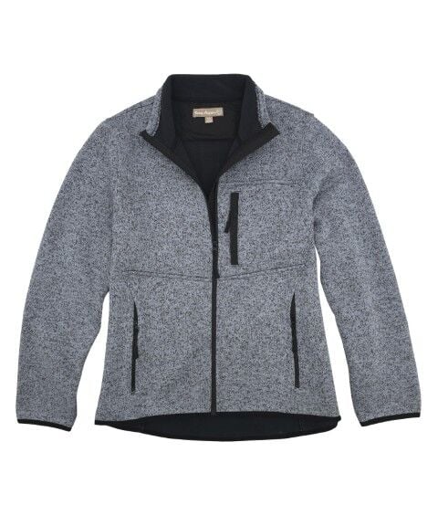 Victory Sportswear Women's Long Sleeve Performance Sherpa Bonded Space Dye Knit Full Zip Jacket