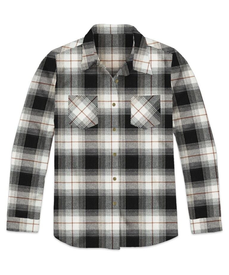 Victory Sportswear Women's Long Sleeve River Wash Flannel Shirt