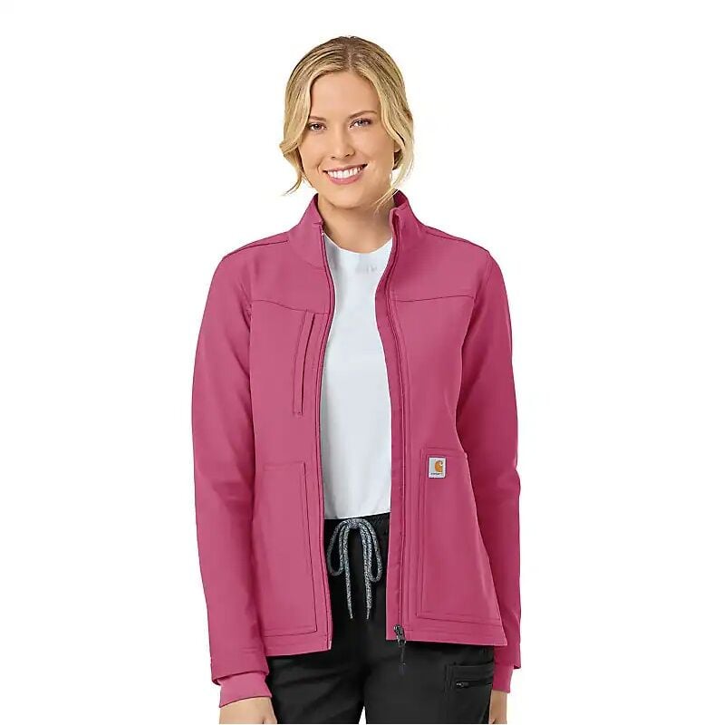 Carhartt Women's Rugged Flex Peak Bonded Fleece Scrub Jacket