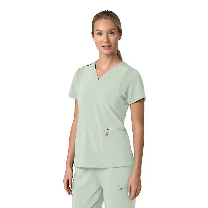 Carhartt Women's Force Cross-Flex Flex Panel V-Neck Scrub Top