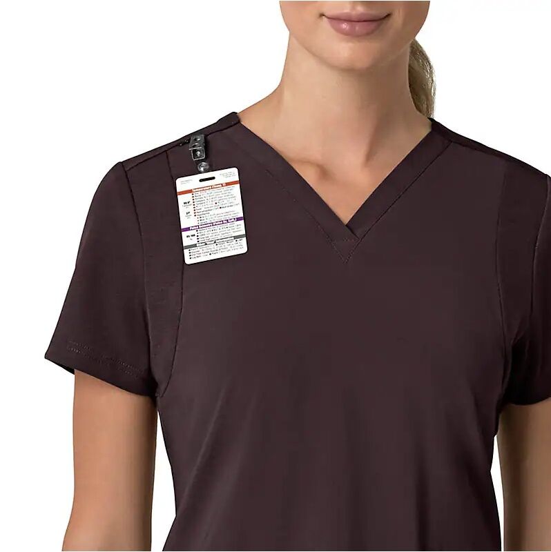 Carhartt Women's Force Cross-Flex Flex Panel V-Neck Scrub Top