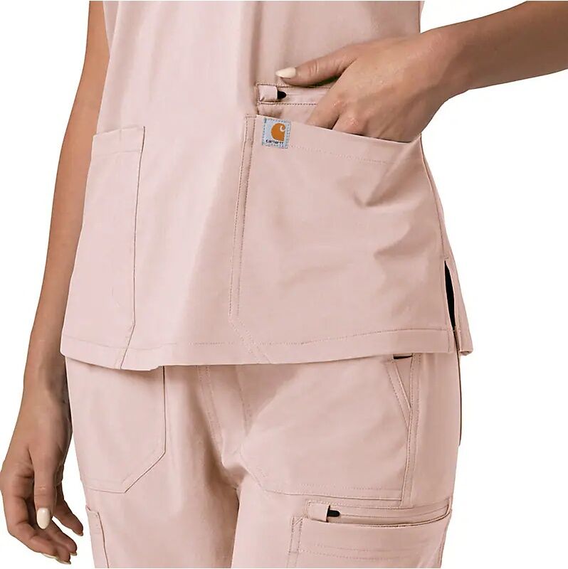 Carhartt Women's Force Cross-Flex Flex Panel V-Neck Scrub Top