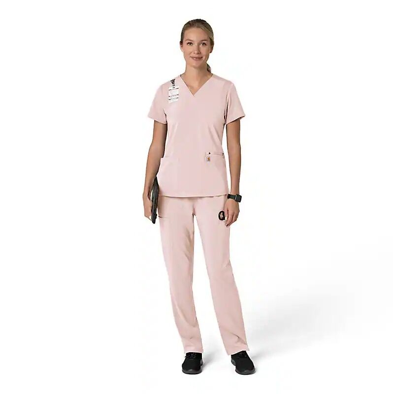 Carhartt Women's Force Cross-Flex Flex Panel V-Neck Scrub Top