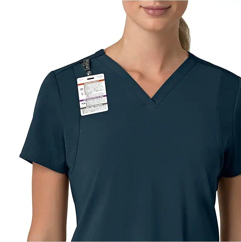 Carhartt Women's Force Cross-Flex Flex Panel V-Neck Scrub Top