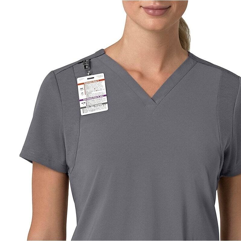 Carhartt Women's Force Cross-Flex Flex Panel V-Neck Scrub Top