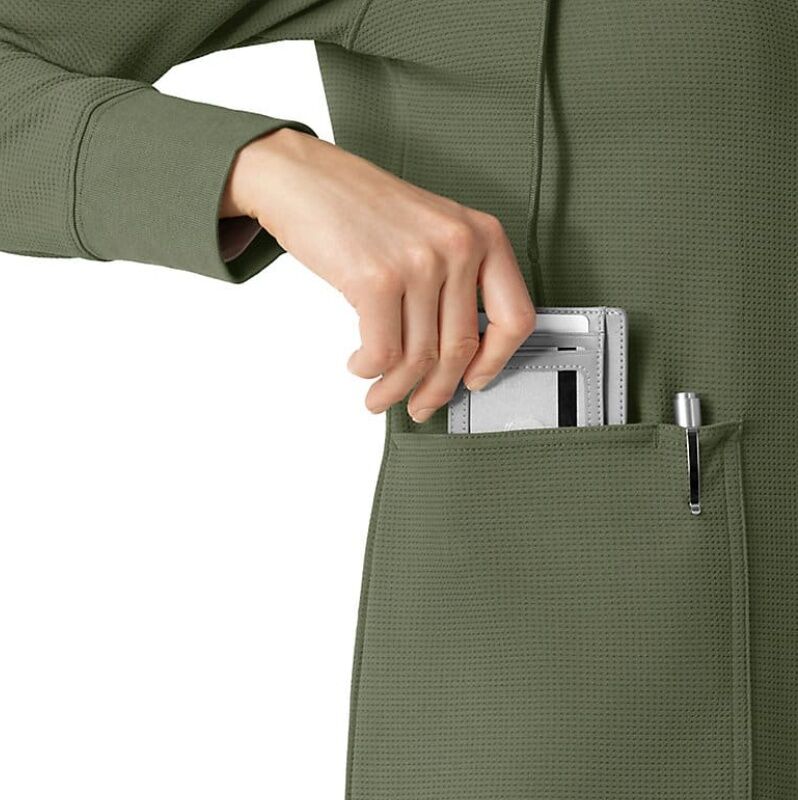 Carhartt Women's Full Zip Waffle Scrub Hoodie