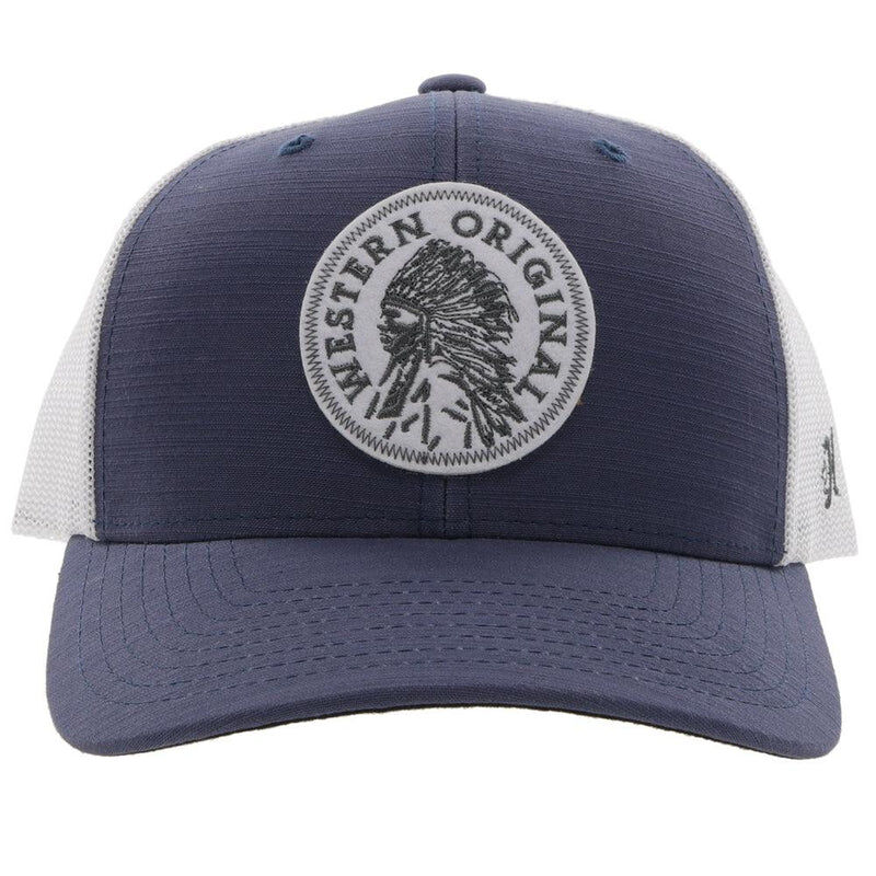 Hooey Men's Quanah Hat in Navy/White