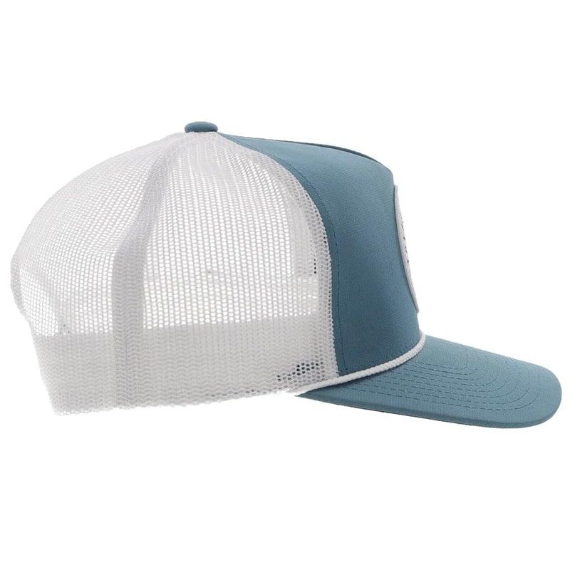 Hooey Men's Quanah Snapback Hat in Teal/White