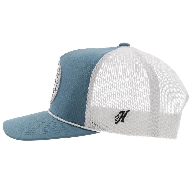 Hooey Men's Quanah Snapback Hat in Teal/White
