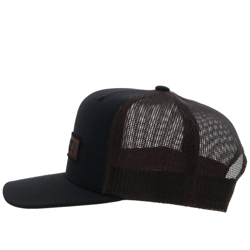 Hooey Men's Lock-Up Snapback Hat in Black