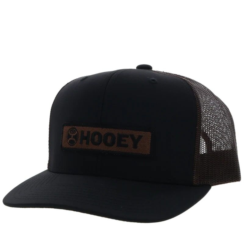 Hooey Men's Lock-Up Snapback Hat in Black