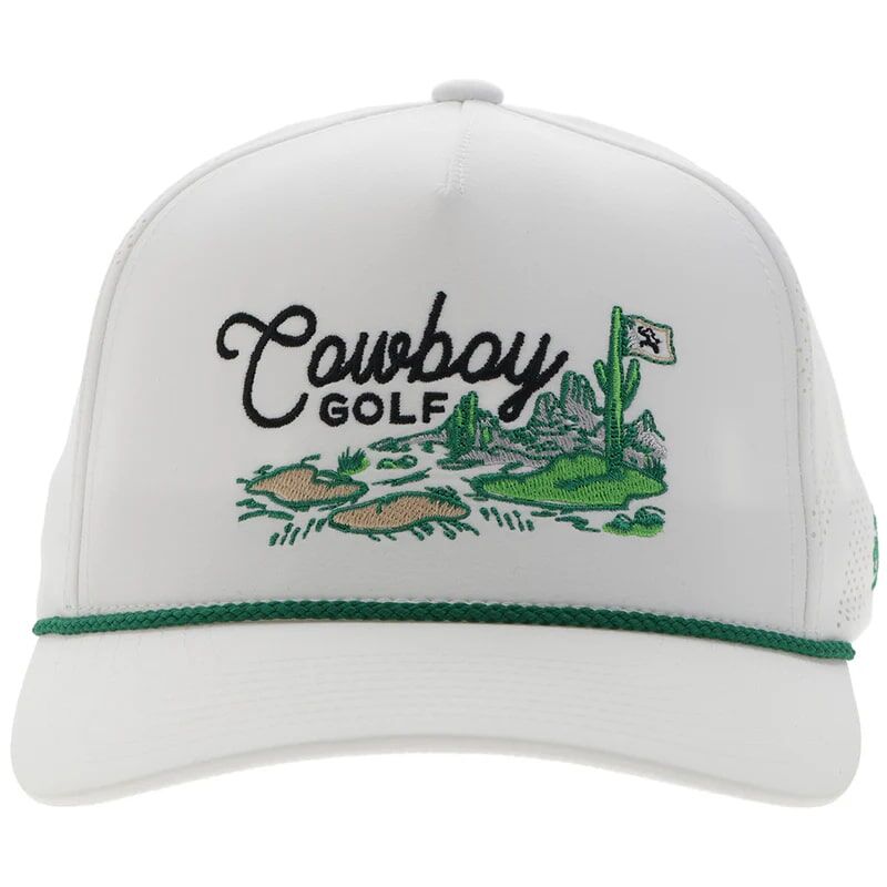 Hooey Men's Cowboy Golf Course Landscape Hat in White