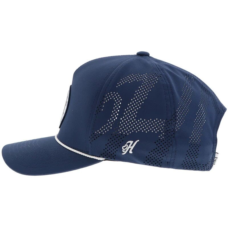 Hooey Men's Cowboy Golf Circle Patch Hat in Navy
