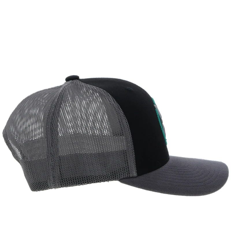 Hooey Men's Strap Roughy Hat in Black/Grey