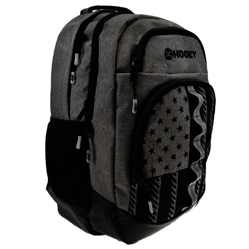 Hooey "Ox" Flag Backpack in Grey/Black