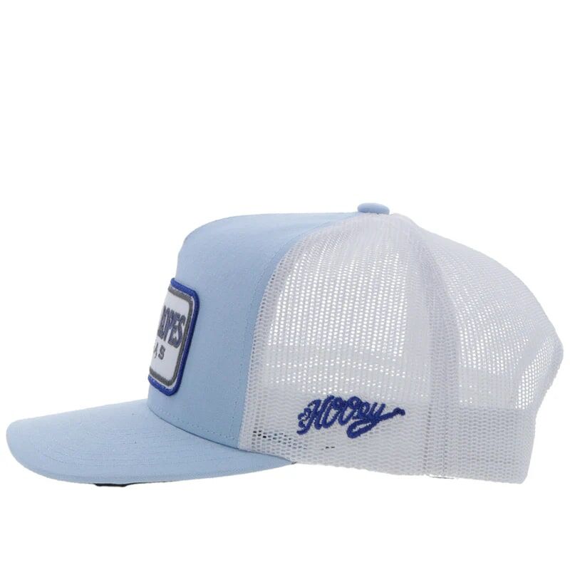 Hooey Men's CR088 Cactus Ropes Hat in Blue/White