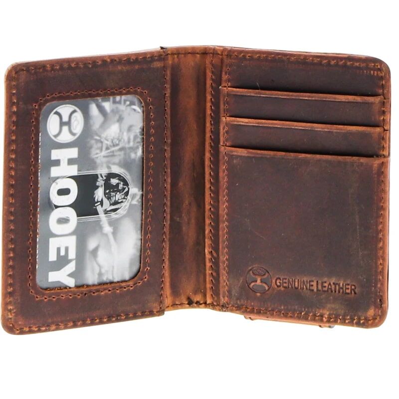 Hooey Men's War Paint Bifold Money Clip in Brown