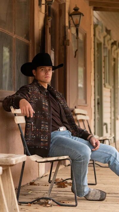 Hooey Men's Aztec Bomber Jacket