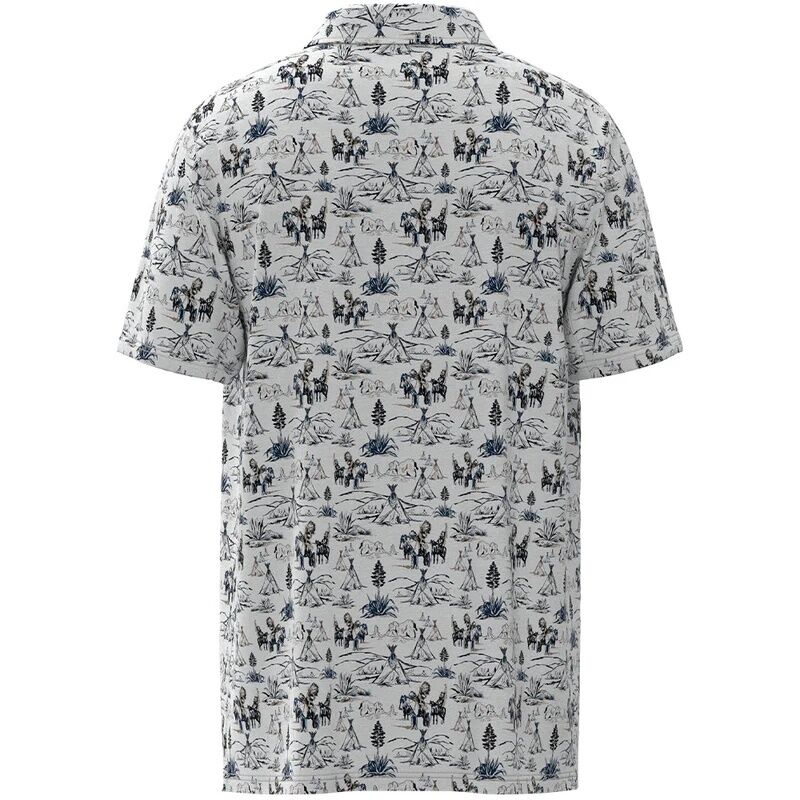 Hooey Men's The Weekender Puuku Print Polo